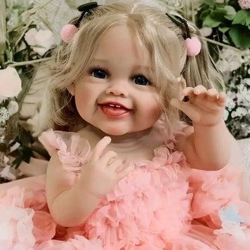 Игровая кукла в стиле Reborn Baby Doll Mirella 55 см &ndash; виниловая девочка с волосами и аксессуарами; подходит для купания (RB093) RB093 фото