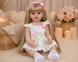 Игровая кукла в стиле Reborn Baby Doll Liliana 55 см &ndash; виниловая с волосами, одеждой и аксессуарами; подходит для купания (RB079) RB079 фото 3