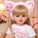 Игровая кукла в стиле Reborn Baby Doll Liana 55 см &ndash; виниловая девочка со светлыми волосами и аксессуарами; подходит для купания (RB095) RB095 фото 1