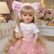 Игровая кукла в стиле Reborn Baby Doll Liana 55 см &ndash; виниловая девочка со светлыми волосами и аксессуарами; подходит для купания (RB095) RB095 фото 3
