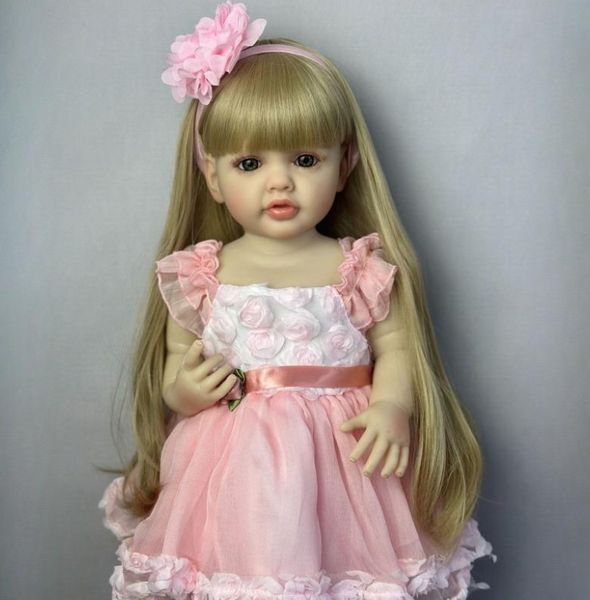 Ігрова лялька у стилі Reborn Baby Doll Bella 55 см &ndash; вінілова з одягом та аксесуарами;підходить для купання (RB051) RB051 фото