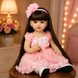 Ігрова лялька у стилі Reborn Baby Doll Rosalie 55 см &ndash; вінілова дівчинка з довгим темним волоссям та аксесуарами; підходить для купання (RB097) RB097 фото 4