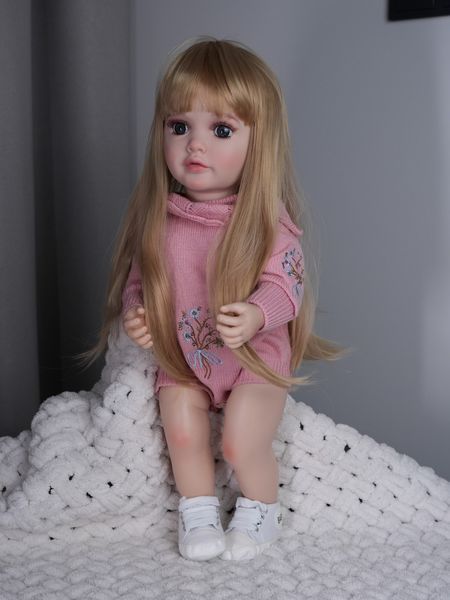 Інтерактивна ігрова лялька у стилі Reborn Baby Doll Sofia 55 см &mdash; говорить українською, співає, рухається (RBW-52) RBW-52 фото