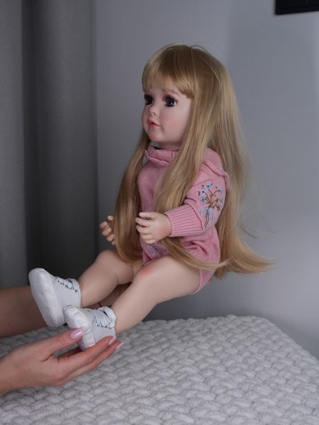 Інтерактивна ігрова лялька у стилі Reborn Baby Doll Sofia 55 см &mdash; говорить українською, співає, рухається (RBW-52) RBW-52 фото