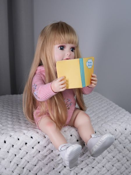 Інтерактивна ігрова лялька у стилі Reborn Baby Doll Sofia 55 см &mdash; говорить українською, співає, рухається (RBW-52) RBW-52 фото