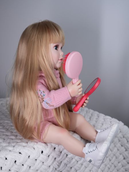 Інтерактивна ігрова лялька у стилі Reborn Baby Doll Sofia 55 см &mdash; говорить українською, співає, рухається (RBW-52) RBW-52 фото