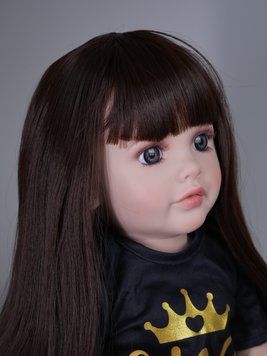 Інтерактивна ігрова лялька в стилі Reborn Baby Doll Melissa 55 см - каже українська, співає, рухається (RBW-41) RBW-41 фото