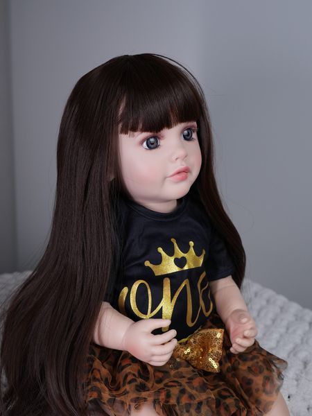 Інтерактивна ігрова лялька в стилі Reborn Baby Doll Melissa 55 см - каже українська, співає, рухається (RBW-41) RBW-41 фото