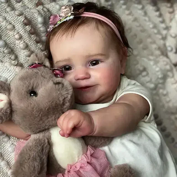 Игровая кукла в стиле Reborn Baby Doll Maddie 50 см &ndash; виниловая с одеждой и аксессуарами, подходит для купания (RB001) RB001 фото