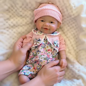 Ігрова лялька у стилі Reborn Baby Melina 33 см &mdash; силіконова анатомічна лялька немовля, водонепроникна, підходить для купання (RB056) RB056 фото