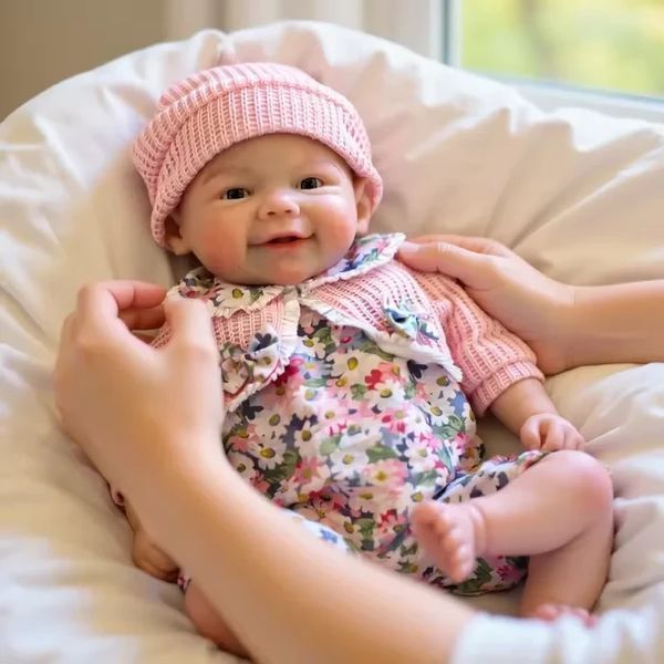 Игровая кукла в стиле Reborn Baby Melina 33 см - силиконовая анатомическая кукла младенца, водонепроницаемая, подходит для купания (RB056) RB056 фото