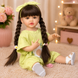 Игровая кукла в стиле Reborn Baby Doll Melani 55 см &ndash; виниловая девочка с длинными темными волосами и аксессуарами; подходит для купания (RB100) RB100 фото 4