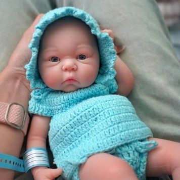Игровая кукла в стиле Reborn Baby Doll мальчик 33 см &mdash; силиконовая анатомическая кукла ребенка, водонепроницаемая, подходит для купания (RB057) RB057 фото