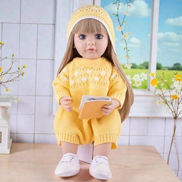 Інтерактивна ігрова лялька у стилі Reborn Baby Doll Elina 55 см &mdash; говорить українською, співає, рухається (RBW-25) RBW-25 фото