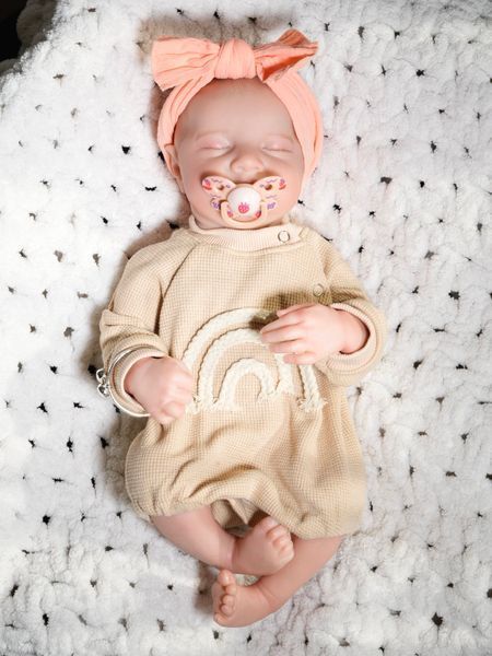 Ігрова лялька у стилі Reborn Baby Levi Girl 43 см &ndash; вінілова дівчинка, підходить для купання (RB008) RB008 фото