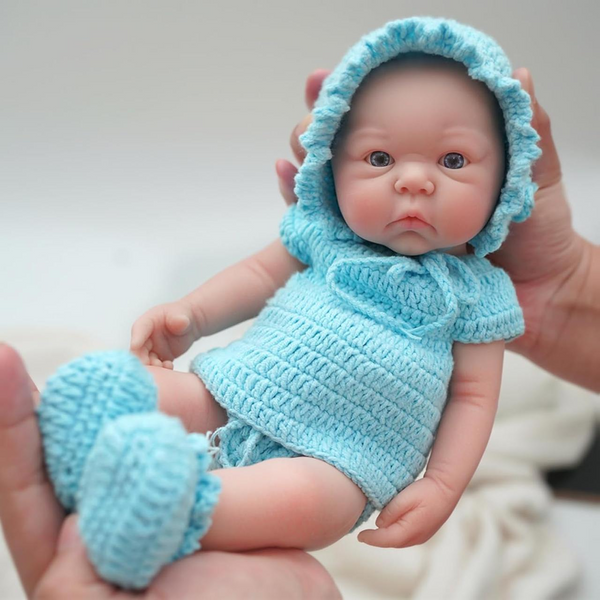 Игровая кукла в стиле Reborn Baby Doll мальчик 33 см &mdash; силиконовая анатомическая кукла ребенка, водонепроницаемая, подходит для купания (RB057) RB057 фото