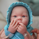 Игровая кукла в стиле Reborn Baby Doll мальчик 33 см &mdash; силиконовая анатомическая кукла ребенка, водонепроницаемая, подходит для купания (RB057) RB057 фото 2