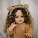 Игровая кукла в стиле Reborn Baby Doll Hazel 55 см &ndash; виниловая с вьющимися волосами, одеждой и аксессуарами; подходит для купания (RB080) RB080 фото 1