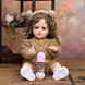 Игровая кукла в стиле Reborn Baby Doll Hazel 55 см &ndash; виниловая с вьющимися волосами, одеждой и аксессуарами; подходит для купания (RB080) RB080 фото 3