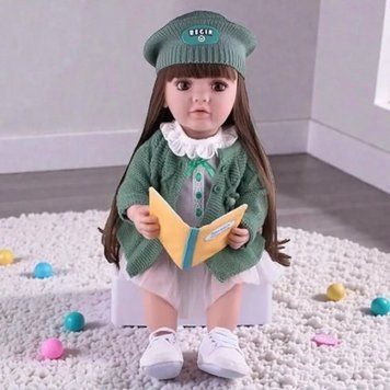 Інтерактивна ігрова лялька у стилі Reborn Baby Doll Lily Amelia 55 см &mdash; говорить українською, співає та рухається RBW-85 фото
