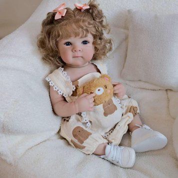 Ігрова лялька у стилі Reborn Baby Bettie Emilia 46 см &ndash; вінілова дівчинка-немовля;підходить для купання (RB059) RB059 фото