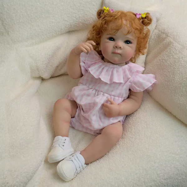 Ігрова лялька у стилі Reborn Baby Amelia Bella 46 см &ndash; вінілова дівчинка-немовля,підходить для купання (RB061) RB061 фото