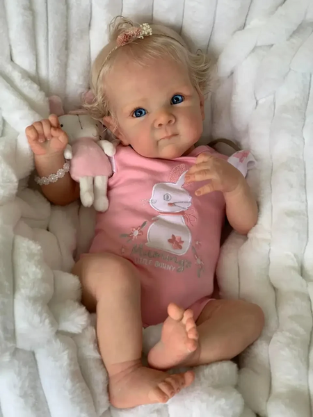 Ігрова лялька у стилі Reborn Baby Bettie 46 см &ndash; вінілова дівчинка-немовля, підходить для купання (RB018) RB018 фото