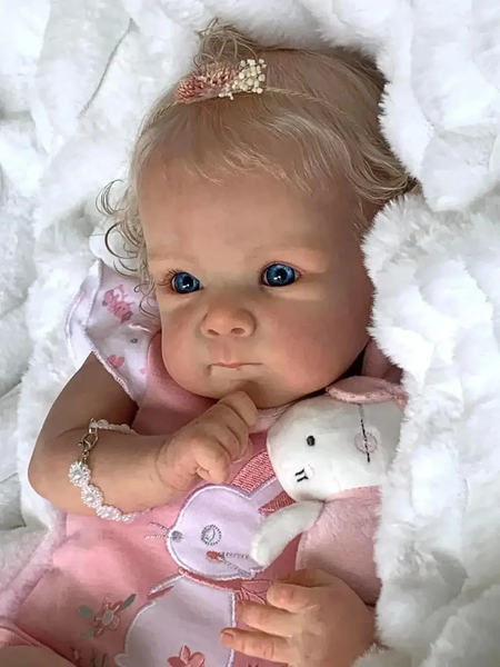 Ігрова лялька у стилі Reborn Baby Bettie 46 см &ndash; вінілова дівчинка-немовля, підходить для купання (RB018) RB018 фото