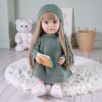 Інтерактивна ігрова лялька у стилі Reborn Baby Doll Lily Greeny 55 см &mdash; говорить українською, співає та рухається (RBW-35) RBW-35 фото