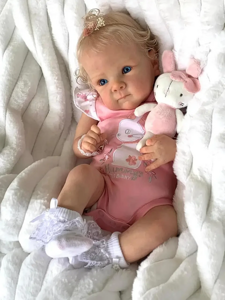 Ігрова лялька у стилі Reborn Baby Bettie 46 см &ndash; дівчинка-немовля, з м&rsquo;яконабивним тілом (RB018M) RB018M фото