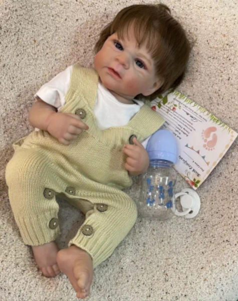 Игровая кукла-мальчик в стиле Reborn Baby Oliver 48 см &ndash; виниловая кукла; которую можно купать (RB064) RB064 фото