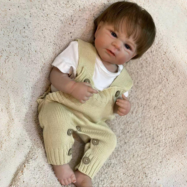 Игровая кукла-мальчик в стиле Reborn Baby Oliver 48 см &ndash; виниловая кукла; которую можно купать (RB064) RB064 фото