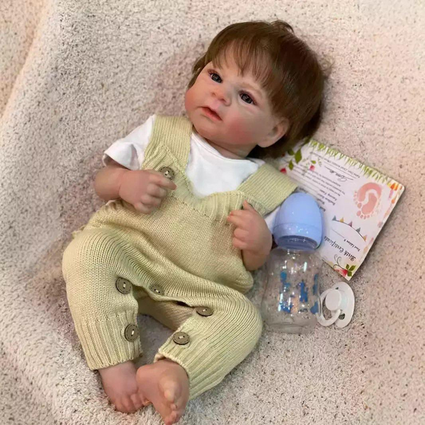 Игровая кукла-мальчик в стиле Reborn Baby Oliver 48 см &ndash; виниловая кукла; которую можно купать (RB064) RB064 фото
