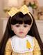 Ігрова лялька у стилі Reborn Baby Doll Maya 55 см &ndash; вінілова з довгим волоссям, одягом та аксесуарами; підходить для купання (RB081) RB081 фото 1