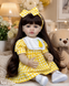 Ігрова лялька у стилі Reborn Baby Doll Maya 55 см &ndash; вінілова з довгим волоссям, одягом та аксесуарами; підходить для купання (RB081) RB081 фото 5