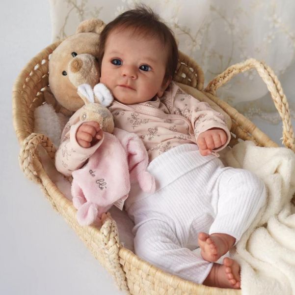 Игровая кукла в стиле Reborn Girl Talia 49 см - виниловая девочка-младенец для ухода и игры (RB055) RB055 фото