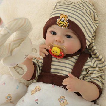 Игровая кукла в стиле Reborn Baby Dorian 48 см &ndash; виниловый мальчик-младенец с аксессуарами; подходит для купания (RB070) RB070 фото