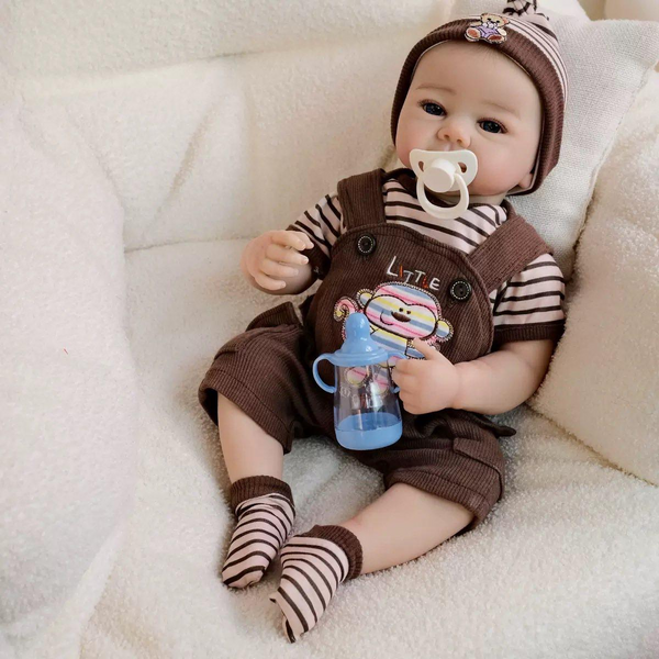 Игровая кукла в стиле Reborn Baby Dorian 48 см &ndash; виниловый мальчик-младенец с аксессуарами; подходит для купания (RB070) RB070 фото