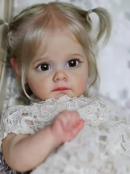 Ігрова лялька у стилі Reborn Baby Doll Maggi 60 см з м&rsquo;яконабивним тілом, одягом та коробкою (RB003M) RB003M фото