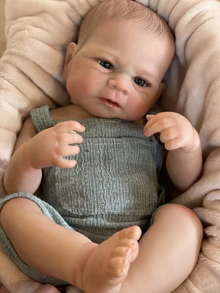 Игровая кукла-мальчик в стиле Reborn Baby 48 см &ndash; винил-силиконовая кукла с аксессуарами; без ткани; подходит для купания (RB019) RB019 фото