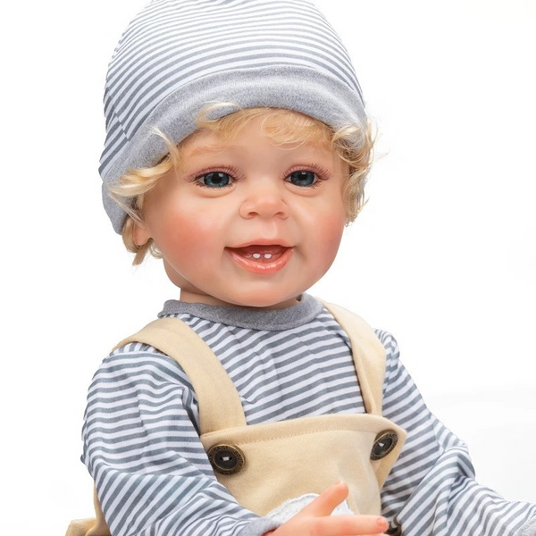 Ігрова лялька-хлопчик у стилі Reborn Baby Patrick 55 см &ndash; анатомічна, підходить для купання (RB022) RB022 фото