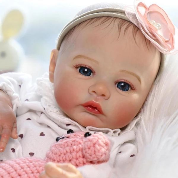 Игровая кукла в стиле Reborn Baby Doll Meadow 46 см &ndash; девочка с мягким телом и аксессуарами (RB025M) RB025M фото