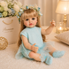 Игровая кукла в стиле Reborn Baby Doll Eliana 55 см &ndash; виниловая девочка с длинными волосами и аксессуарами; подходит для купания (RB075) RB075 фото 2