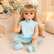 Игровая кукла в стиле Reborn Baby Doll Eliana 55 см &ndash; виниловая девочка с длинными волосами и аксессуарами; подходит для купания (RB075) RB075 фото 4
