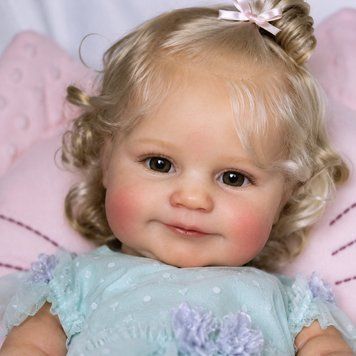 Ігрова лялька у стилі Reborn Baby Doll Millie 50 см &ndash; вініл-силіконова з одягом та аксесуарами (RB082). RB082 фото