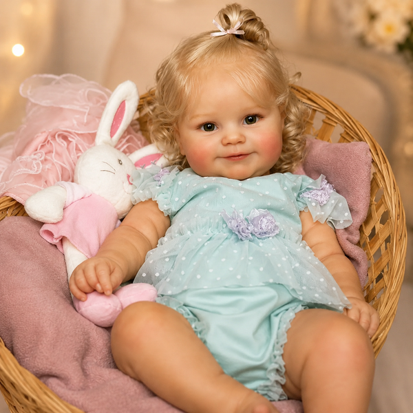 Ігрова лялька у стилі Reborn Baby Doll Millie 50 см &ndash; вініл-силіконова з одягом та аксесуарами (RB082). RB082 фото