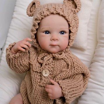 Ігрова лялька у стилі Reborn Baby Doll Teddy 48 см &ndash; вініловий хлопчик з м&rsquo;яким тілом та аксесуарами (RB077). RB077 фото