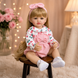 Ігрова лялька у стилі Reborn Baby Doll Isabella 55 см &ndash; вінілова дівчинка з довгим волоссям та аксесуарами; підходить для купання (RB084) RB084 фото 2