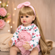 Ігрова лялька у стилі Reborn Baby Doll Isabella 55 см &ndash; вінілова дівчинка з довгим волоссям та аксесуарами; підходить для купання (RB084) RB084 фото 6