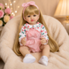 Ігрова лялька у стилі Reborn Baby Doll Isabella 55 см &ndash; вінілова дівчинка з довгим волоссям та аксесуарами; підходить для купання (RB084) RB084 фото 5